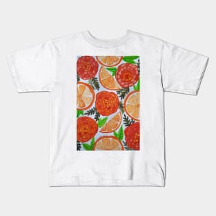 Oranges and Marigolds Kids T-Shirt